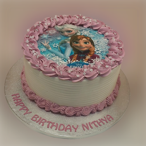 Disney Frozen 2 Fresh Cream Photo Cake CB-RC179