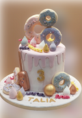 Donut Themed Birthday Cake CB-NC635