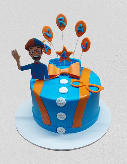 Blippi Themed Icing Cake CB-NC634