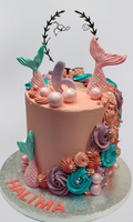 Mermaid Theme Fresh Cream Cake CB-RC175