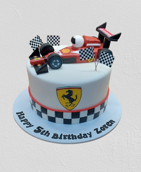 Formula One Racing Car Birthday Cake CB-NC624