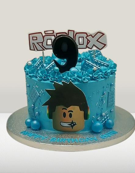 Roblox Themed Fresh Cream Cake CB-RC196