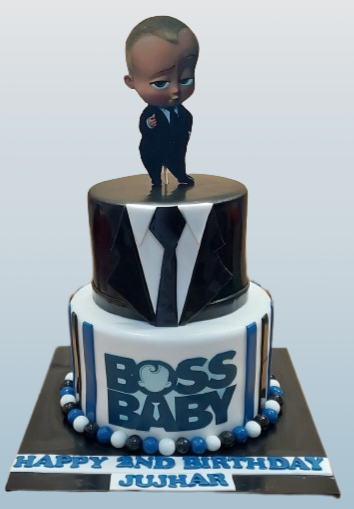 Boss Baby 2 Tiered Icing Cake CB-NC648