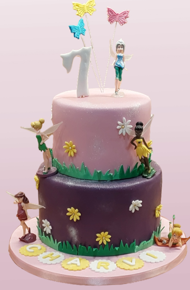 2 Tier Tinkerbell Birthday Cake CB-NC070