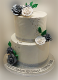2 Tiered Anniversary Fresh Cream Cake CB-RC192
