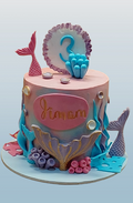 Mermaid Themed Ganache Cake CB-NC643