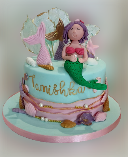 Mermaid Themed Icing Cake CB-NC642