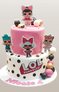 LOL Surprise 2 Tiered Birthday Cake CB-NC641