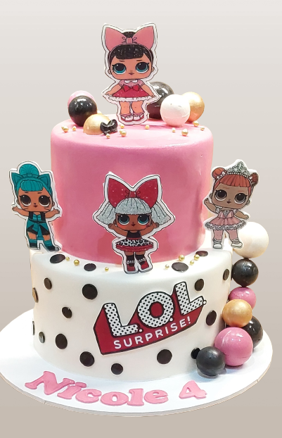 LOL Surprise 2 Tiered Birthday Cake CB-NC641