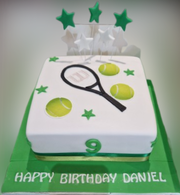 Tennis Themed Birthday Cake CB-NC651
