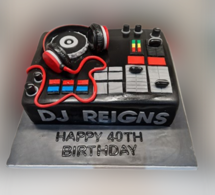 DJ Themed Birthday Cake CB-NC652