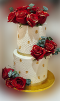 2 Tiered Buttercream Wedding Cake CB-NC659