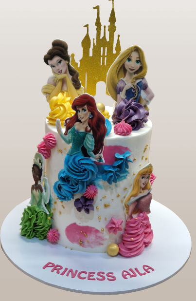 Disney Princess Buttercream Birthday Cake CB-NC660