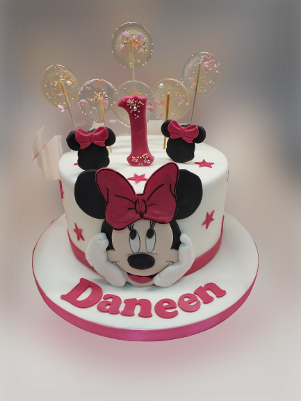 Minnie Mouse First Birthday Cake CB-NC556
