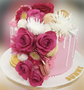 Pink Roses Drip Cake CB-NC182