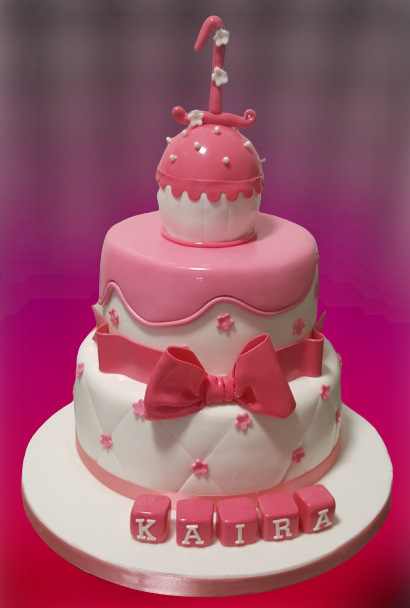 First Birthday Cupcake Cake CB-NC017