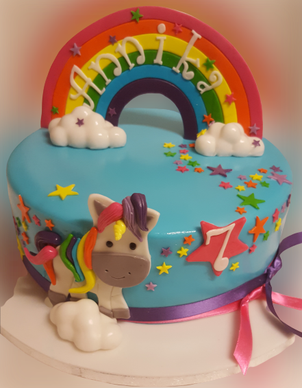 Unicorn rainbow Birthday Cake CB-NC202