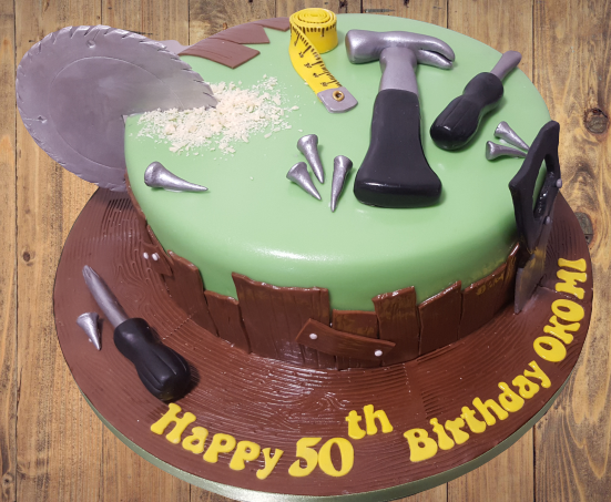 Builder Themed Birthday Cake CB-NC028