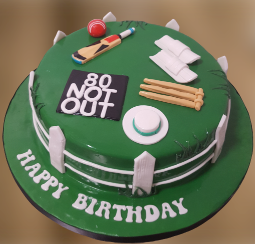 Cricket Themed Birthday Cake CB-NC106