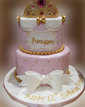 2 Tier Princess Crown Cake CB-NC267