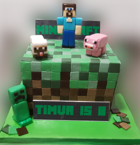 Mine Craft Birthday Cake CB-NC157