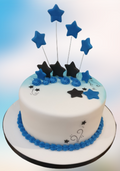 White & Blue Birthday Cake CB-NC312