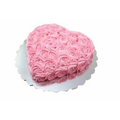Rosettes Fresh Cream Heart Cake CB-HC005