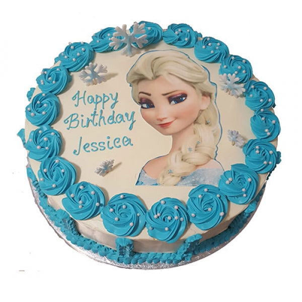 Frozen Themed Fresh Cream Photo Cake CB-RC090