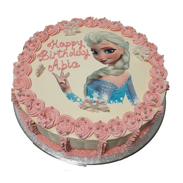 Frozen Themed Fresh Cream Cake CB-RC091