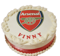 Arsenal Fresh Cream Photo Cake CB-RC102