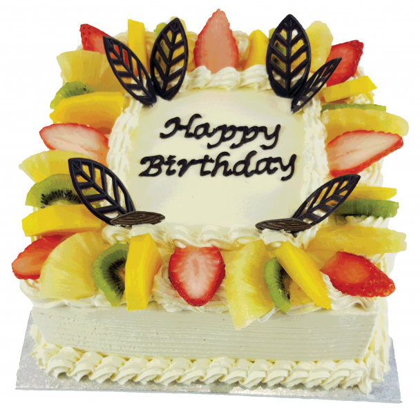 Fruits Topped Fresh Cream Cake CB-SC011