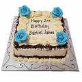 Blue Roses Fresh Cream Cake CB-SC025