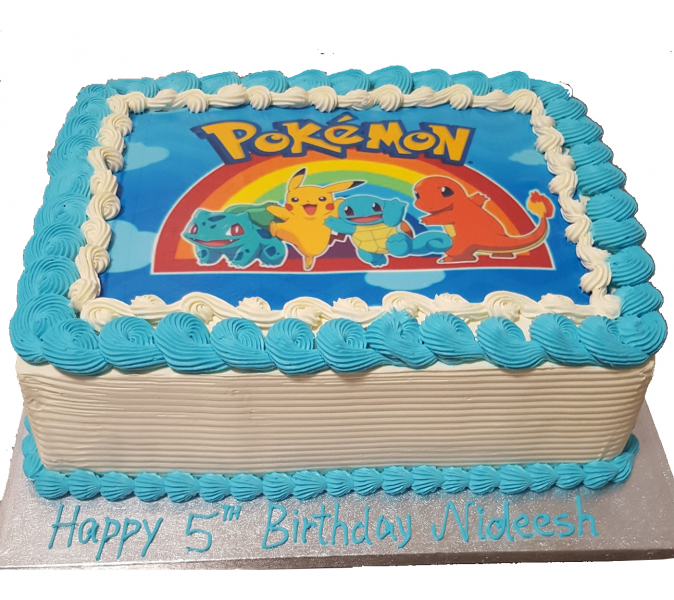 Pokemon  Fresh Cream Picture Cake CB-SC013