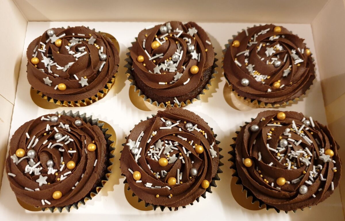 Sprinkles topped Chocolate Cupcakes CB-CC009