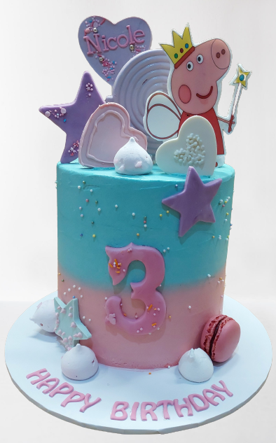 Peppa Pig Buttercream Cake CB-NC552