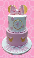 Minnie Mouse 2 Tiered Birthday Cake CB-NC547
