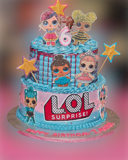 LOL 2 Tiered Fresh Cream Cake CB-RC169