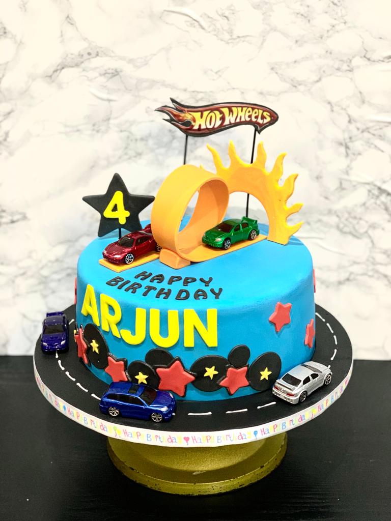 Hot Wheels Cars Birthday Cake CB-NC473