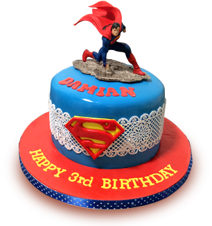 Super Man Birthday Cake CB-NC087