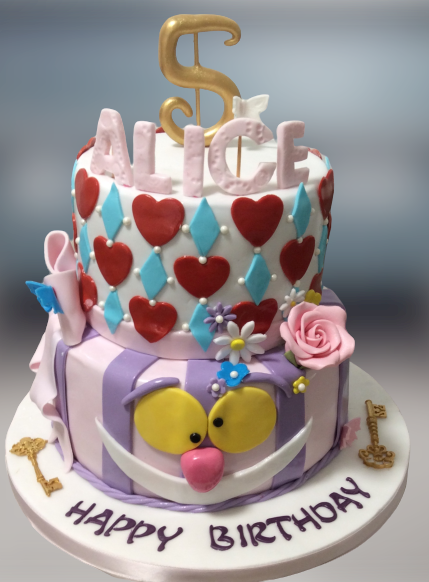 Alice in Wonderland Birthday Cake CB-NC064