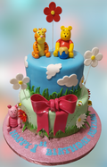 2 Tier Winnie the Pooh Birthday Cake CB-NC134