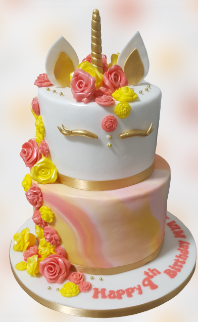 2 Tier Unicorn Birthday Cake CB-NC161