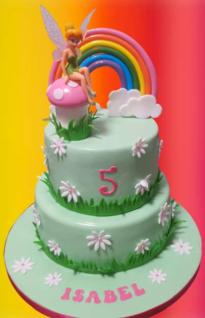 2 Tier Tinkerbell Birthday Cake CB-NC158