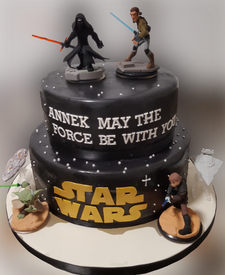 2 Tier Star Wars Birthday Cake CB-NC094