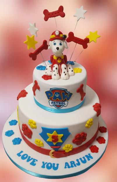 2 Tier Paw Patrol Birthday Cake CB-NC164