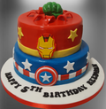 2 Tier Avengers birthday Cake CB-NC110