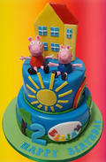 2 Tier Peppa Pig Birthday Cake CB-NC108
