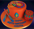 Dandiya Themed Birthday Cake CB-NC260