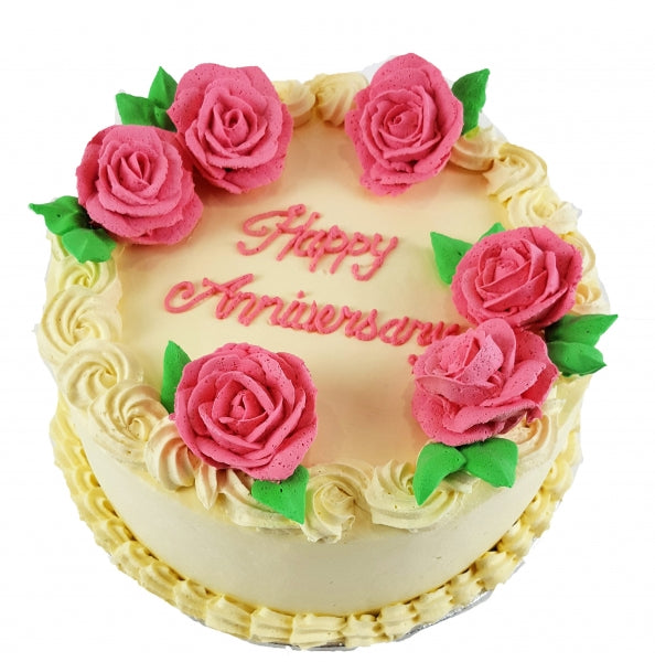 Pink Roses Fresh Cream Cake CB-RC049