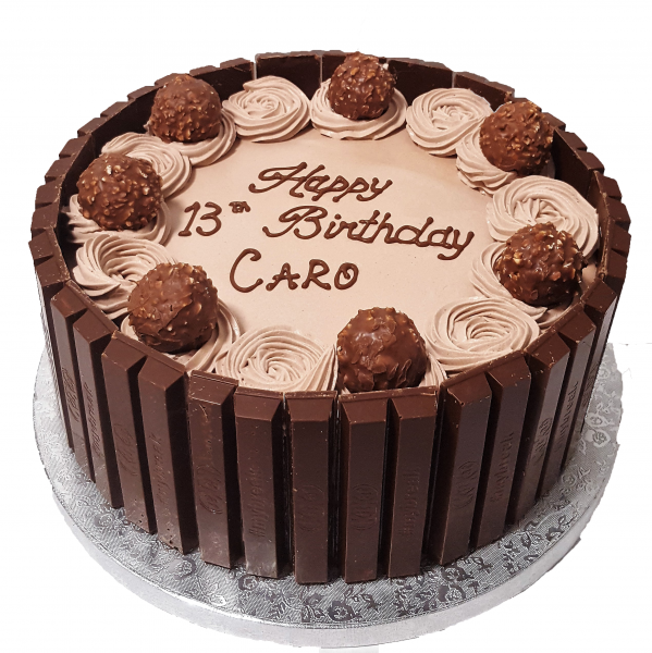 KitKat and Ferrero Rocher Chocolate Fresh Cream Cake CB-RC058